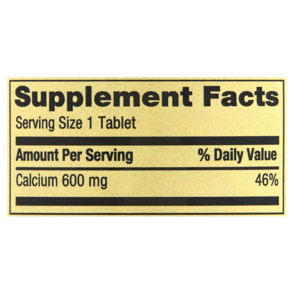 Spring Valley Calcium 600mg tablets arranged in bottle for convenient daily supplementation