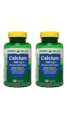 Spring Valley calcium bone health tablets packaging display