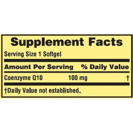 Spring Valley CoQ10 softgels pour demonstrates easy daily use for heart support.