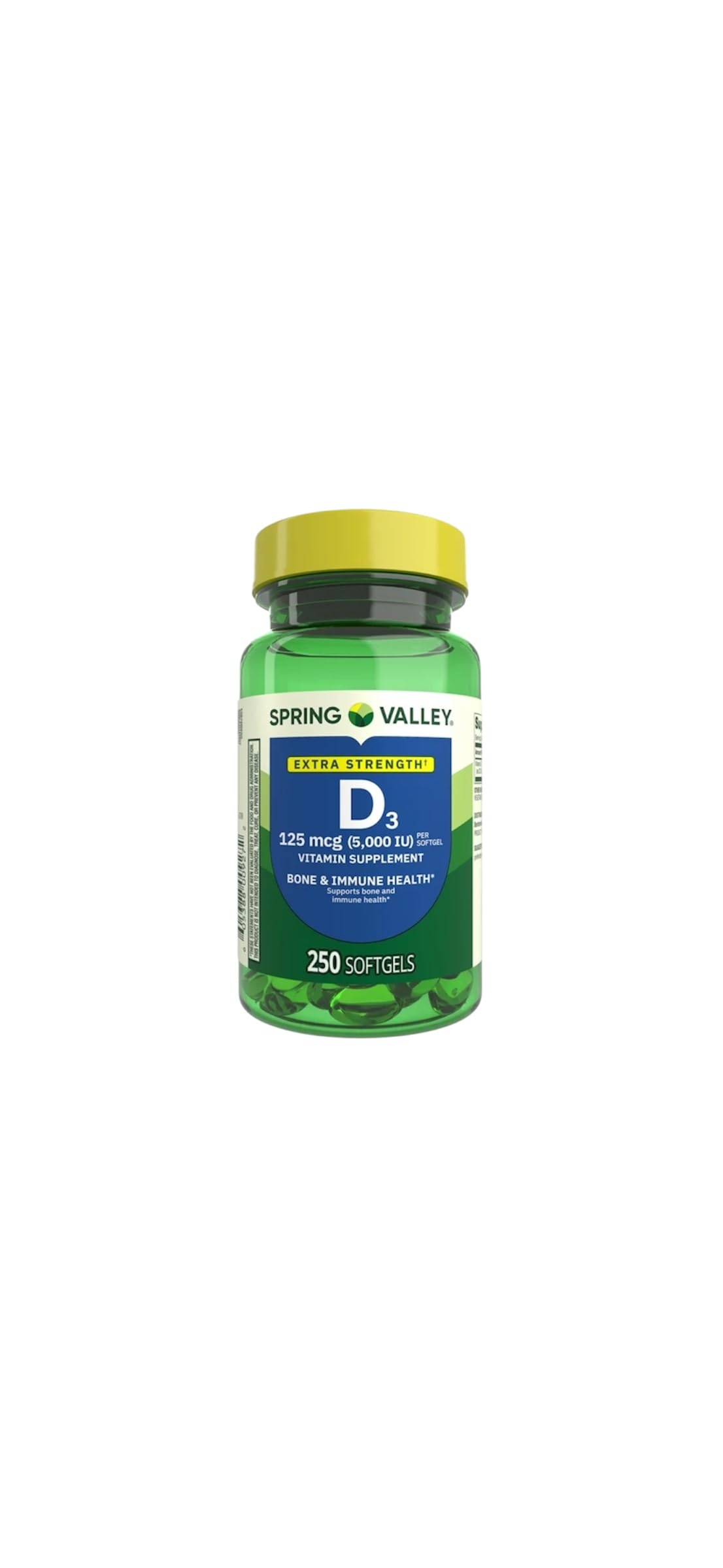 Spring Valley immune-support 500 mg tablet image for daily use.