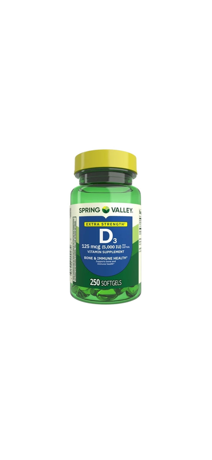 Spring Valley immune-support 500 mg tablet image for daily use.