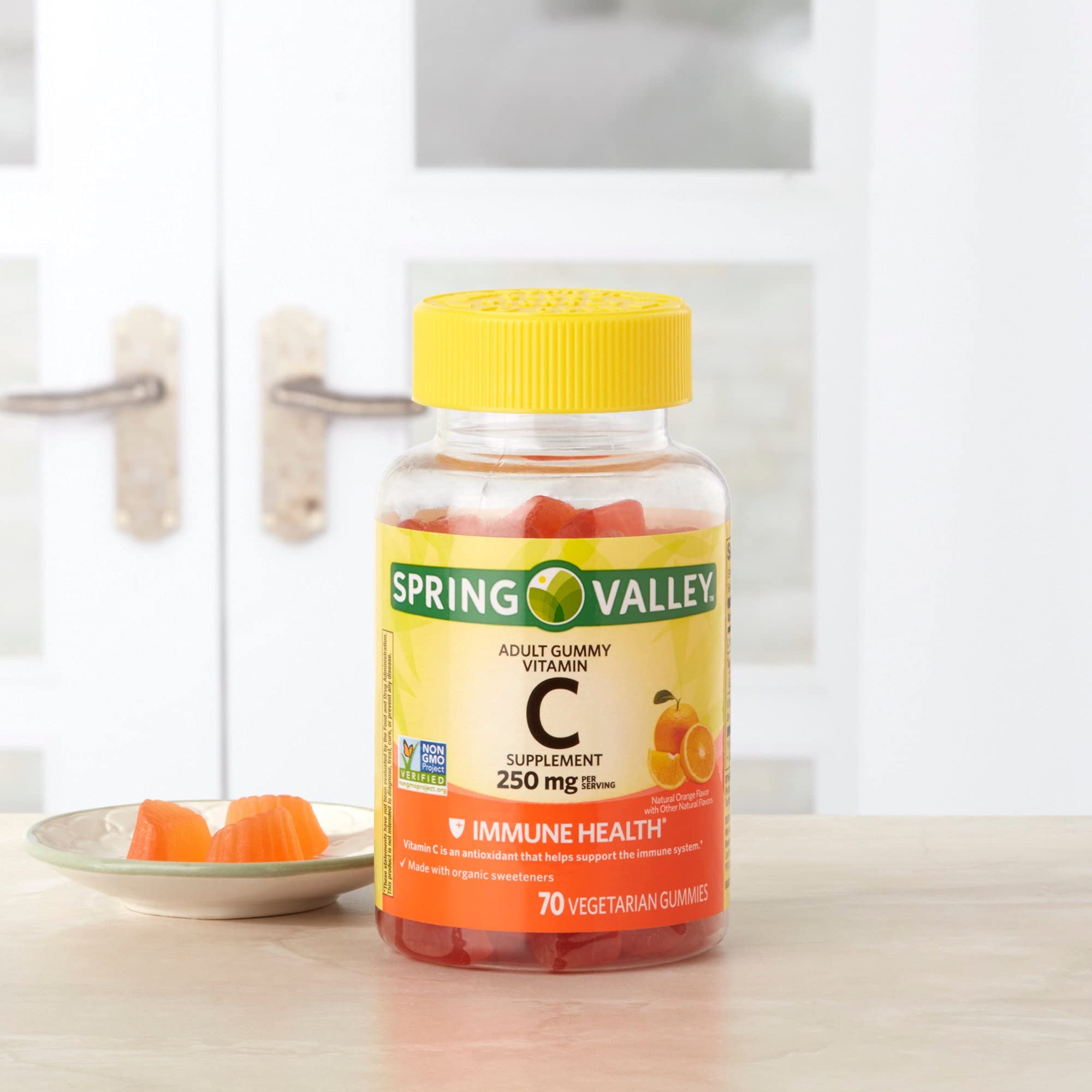 Spring Valley rose hips vitamin C gummies provide natural vitamin C for daily antioxidant support