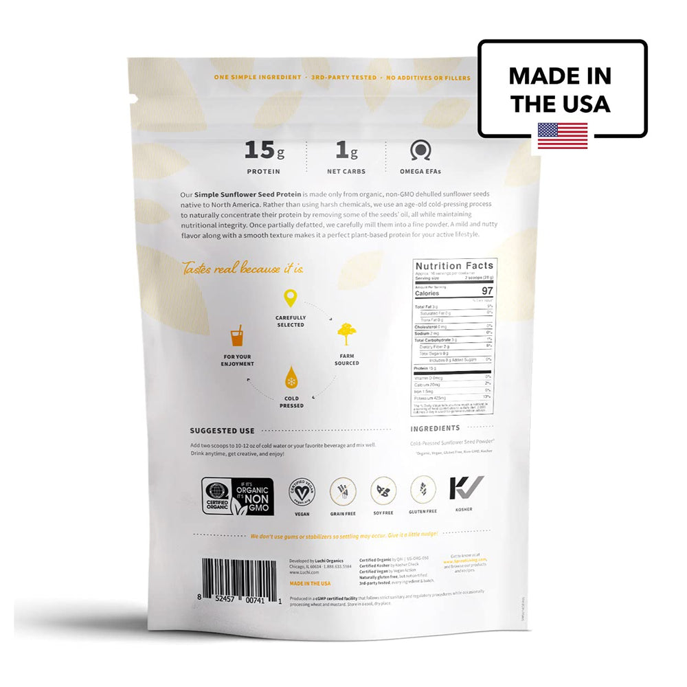 Sprout Living Sunflower Seed Protein Powder fine texture ready for quick shakes