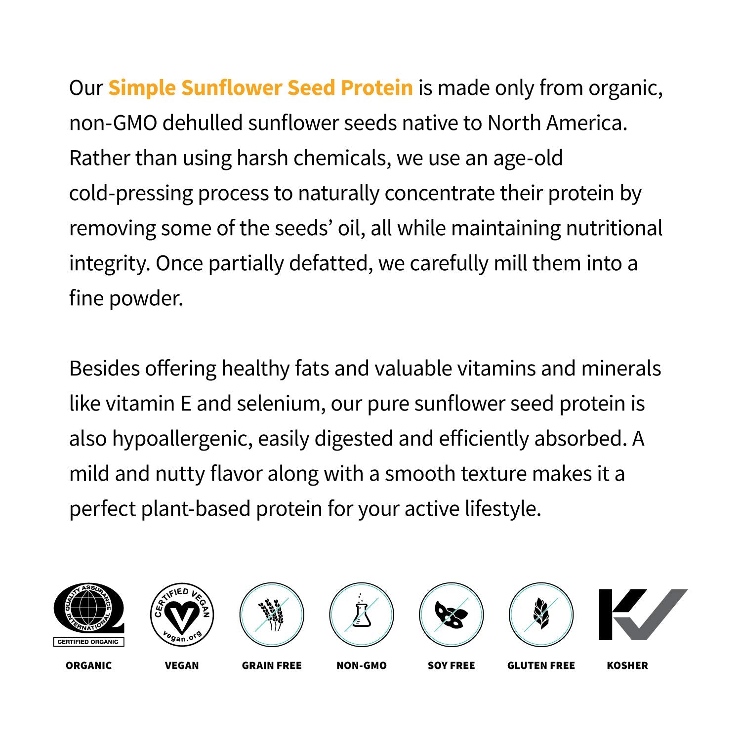 Sprout Living Sunflower Seed Protein Powder on kitchen counter with morning smoothie prep