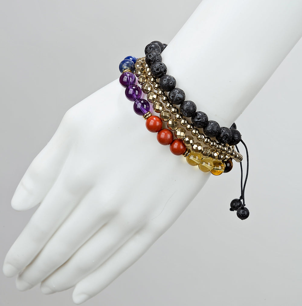 SPUNKYsoul bracelet with clear citrine bead for mood lift and focus.