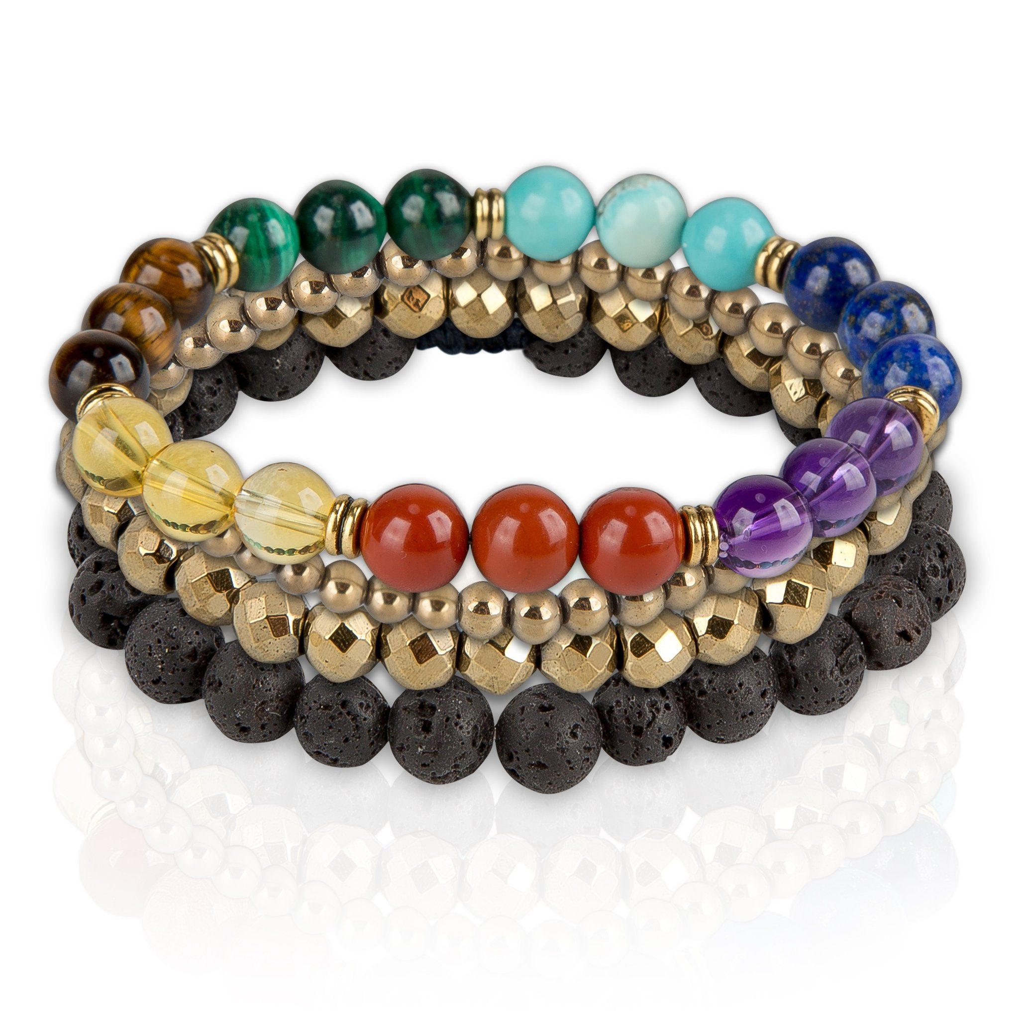 SPUNKYsoul chakra bracelet red jasper beads for grounded energy and daily balance.