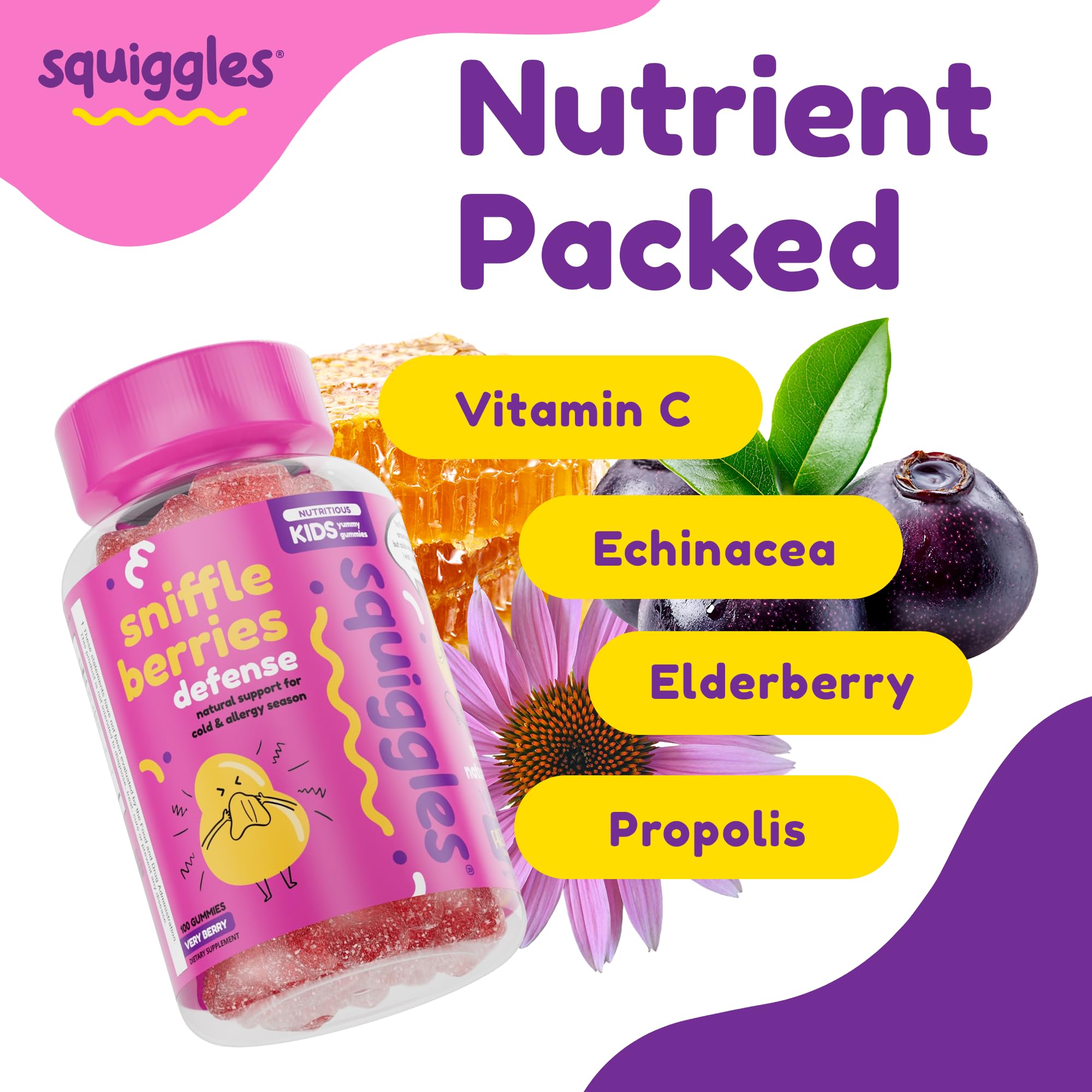 Delicious chewy Squiggles gummies ideal for school days.
