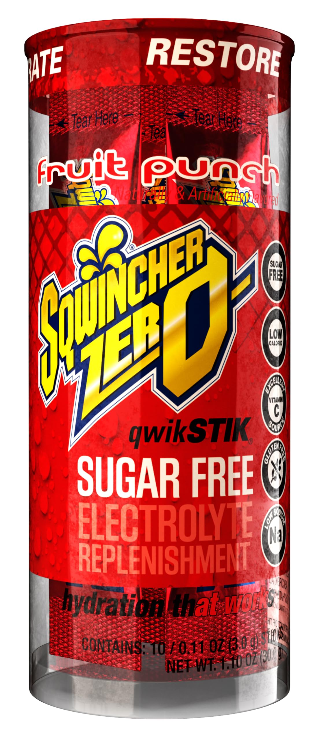 Sqwincher Zero Qwik Stik at a work site keeping hydration steady.