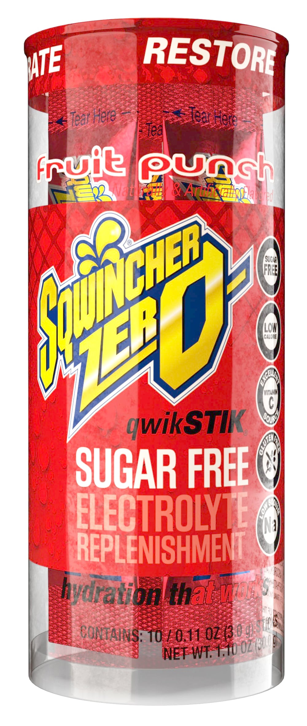 Sqwincher Zero Qwik Stik at a work site keeping hydration steady.