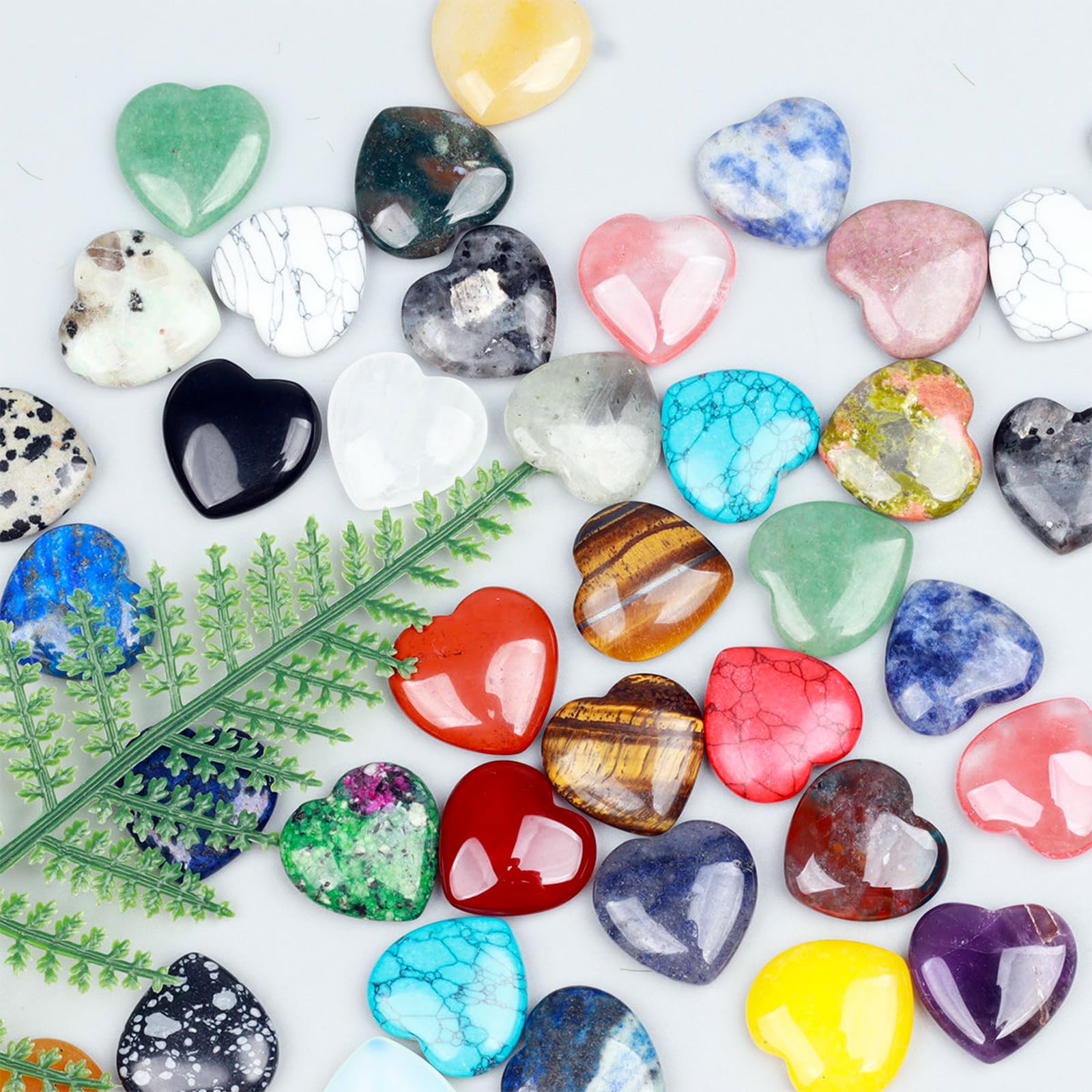 Heart-shaped stones ideal for DIY projects and crafts