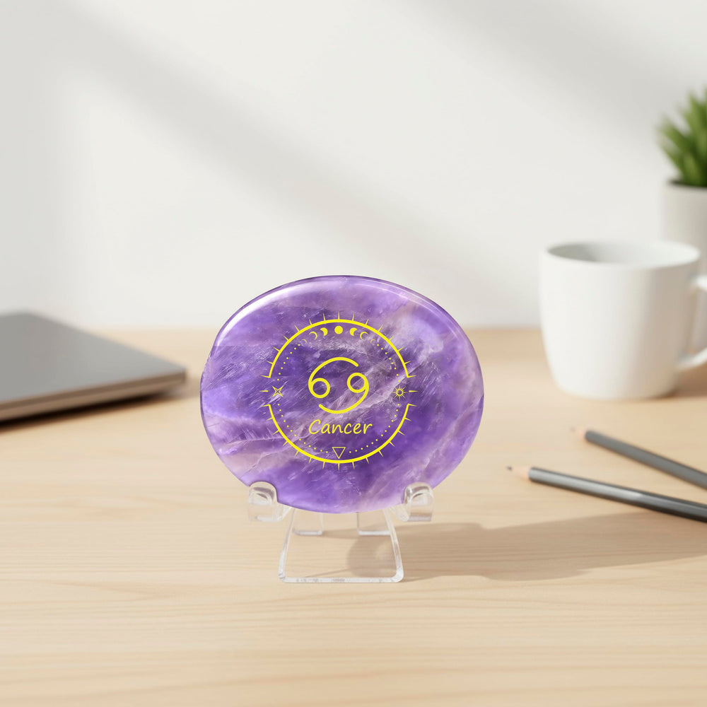 SSAKUGGI 12-sign amethyst crystal enhances home or altar ambiance