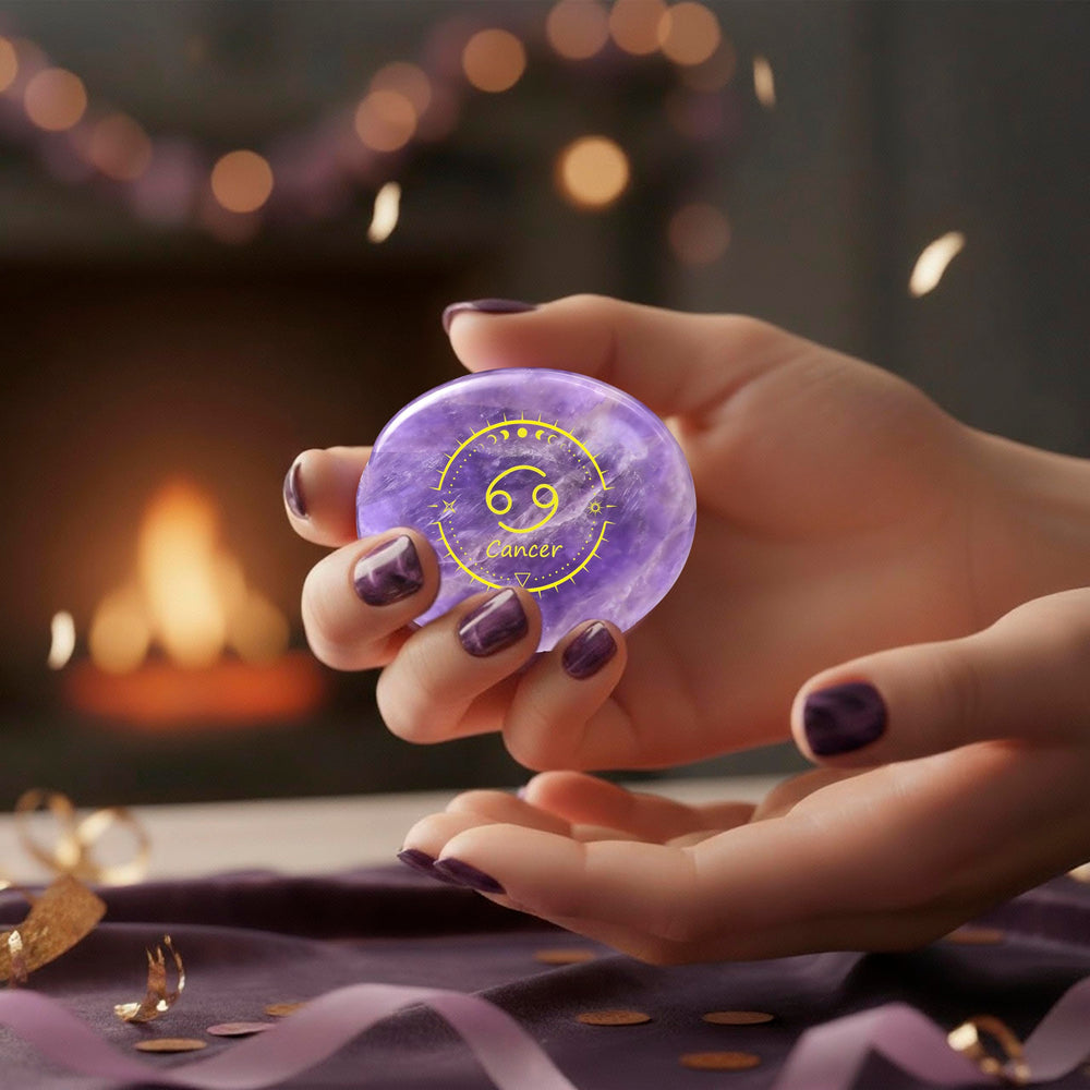 SSAKUGGI natural amethyst zodiac stone makes a thoughtful birthday gift
