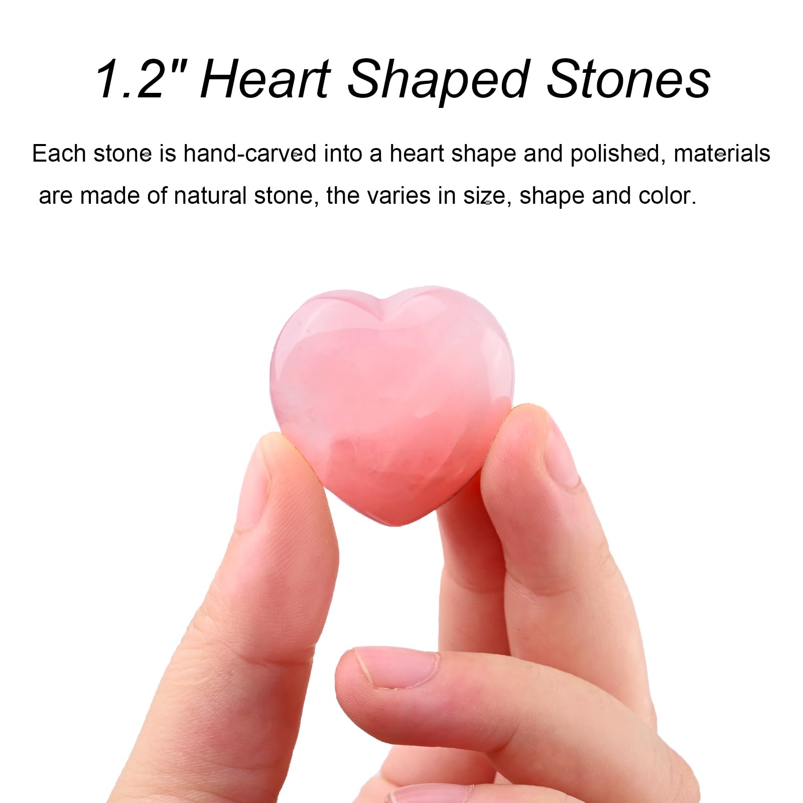 SSAKUGGI rose quartz heart on desk adds natural shine