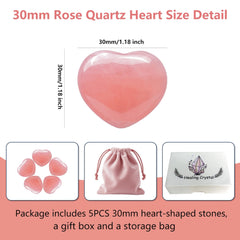 SSAKUGGI rose quartz heart polished surface highlighting smooth texture