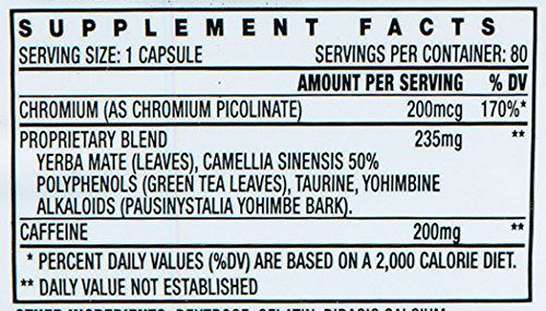 Detailed label close-up with key benefits and serving size for reference.