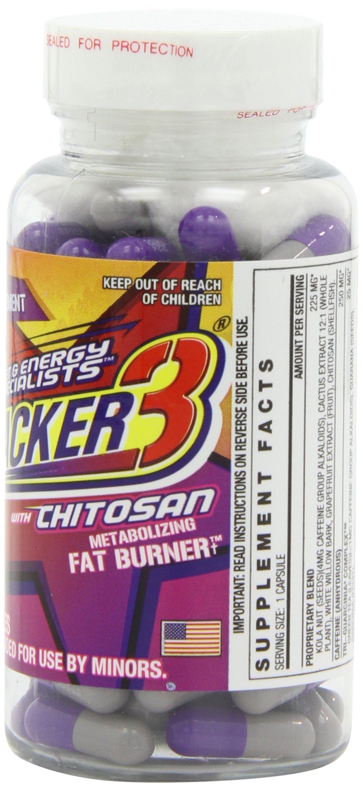 STACKER 2 Stacker 3 bottle side view shows capsules ready for daily energy and focus.