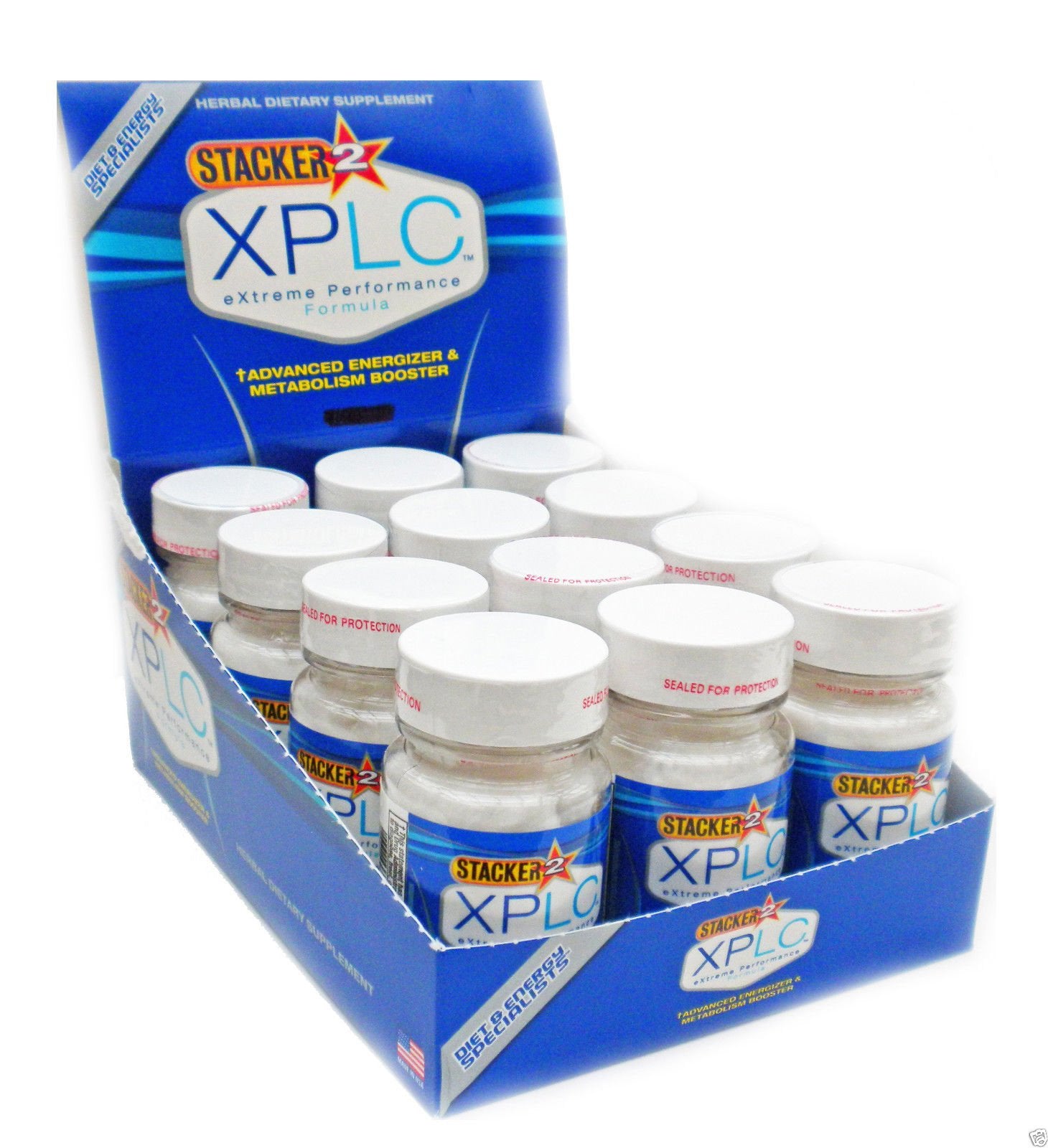 Stacker 2 XPLC 240 Capsules - 12-Bottle Carton | Thermogenic Formula ...
