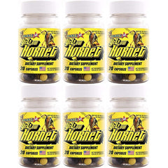 STACKER 2 Yellow Hornet bottle with capsules for daytime energy support.