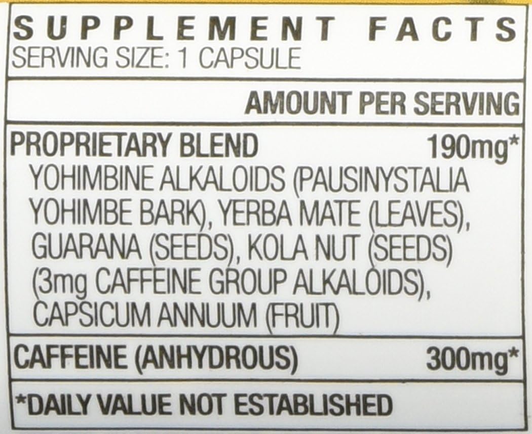 Yellow Hornet Yerba Mate blend label highlighting natural energy support.