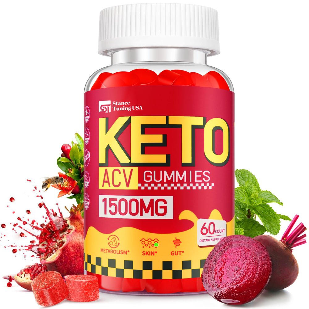 Stance Tuning USA Keto ACV Gummies bottle front with lemon flavor and appetite support