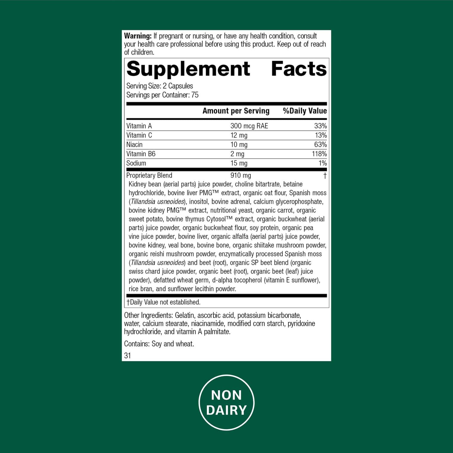 Albaplex bottle pour demonstrates easy daily capsule usage for immunity and organ health.
