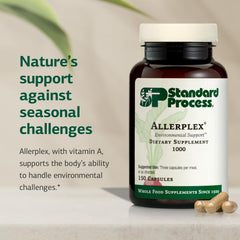 Allerplex capsules closeup suggests simple daily supplementation