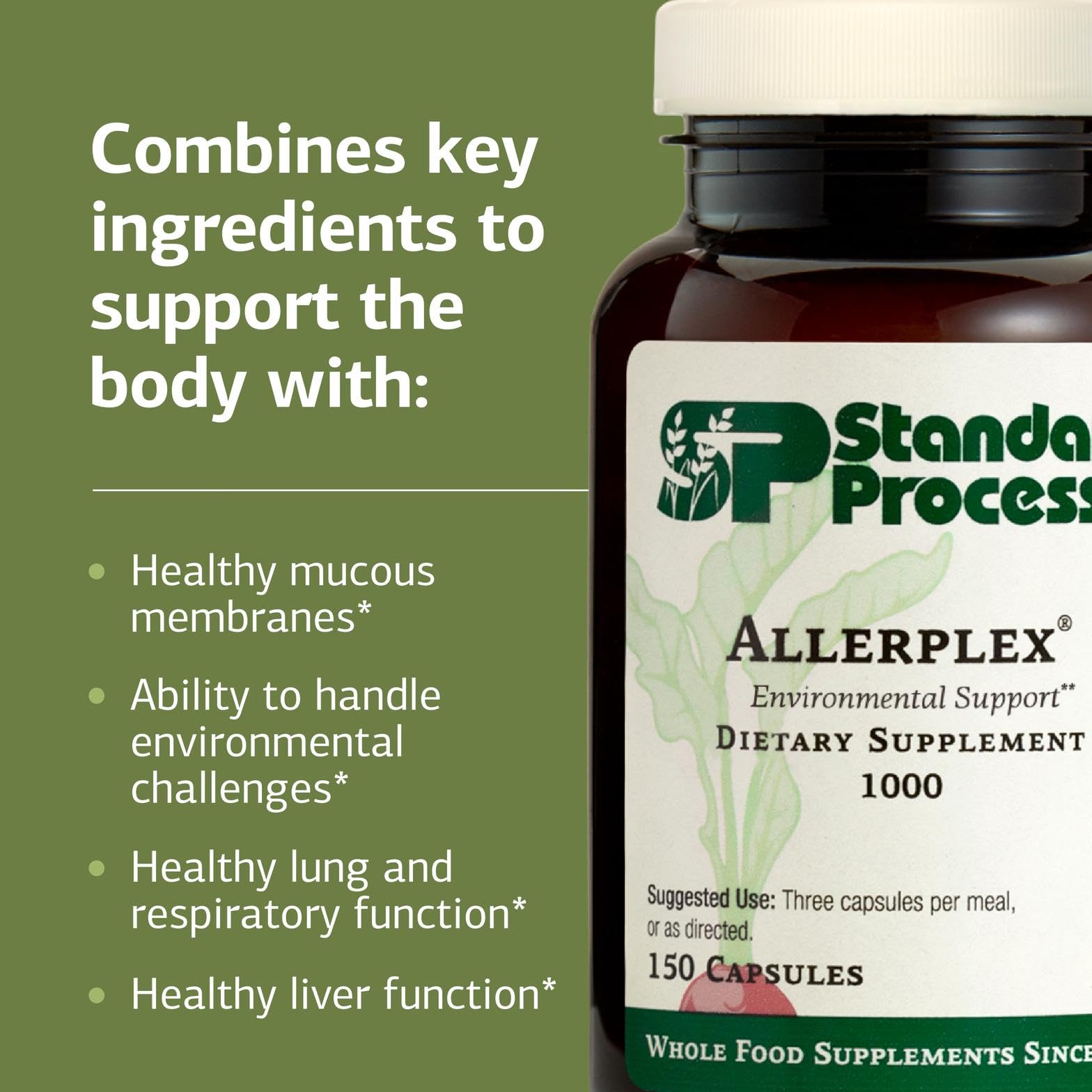Allerplex ingredients chart notes Pneumotrophin PMG-derived components