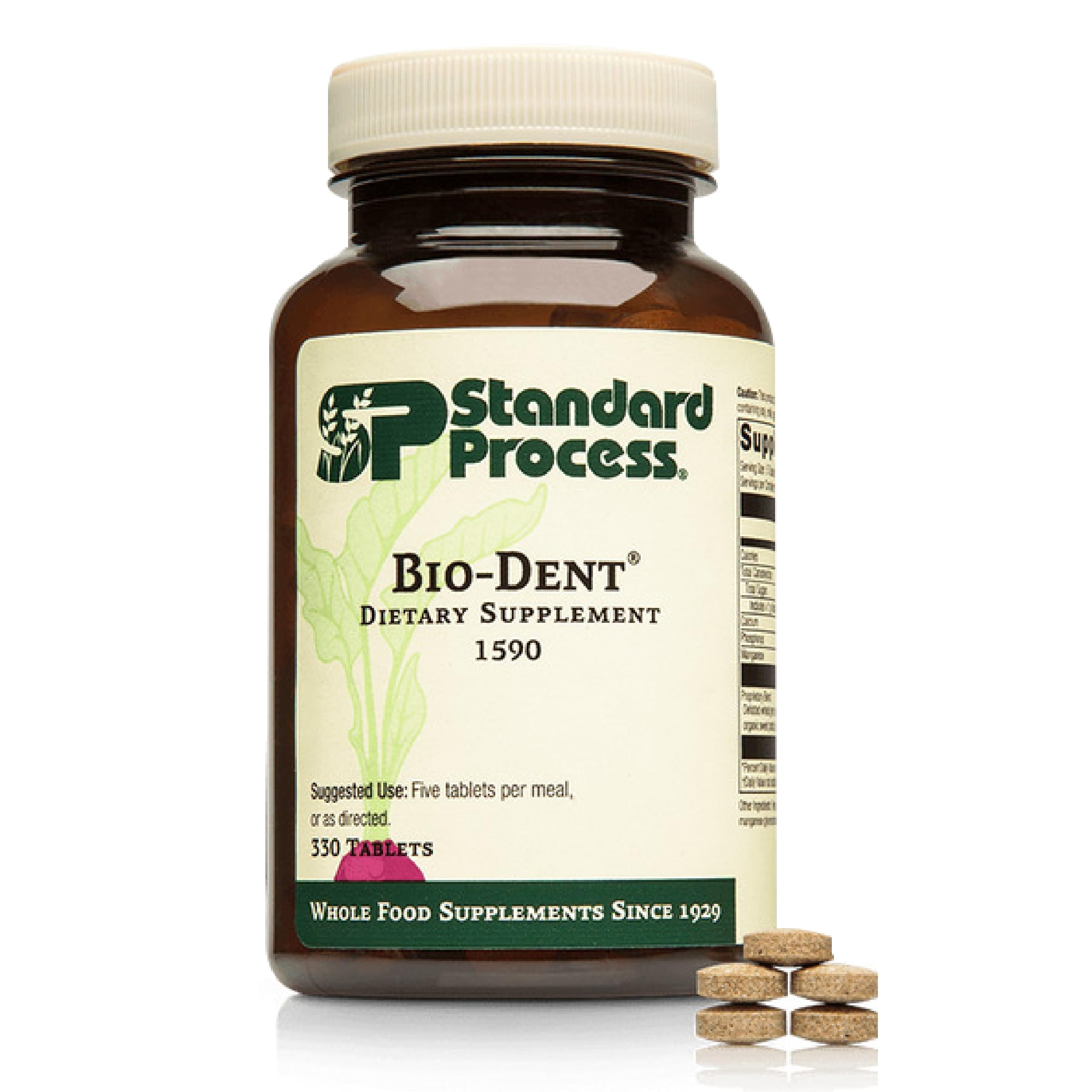 Standard Process Bio-Dent bottle with tablets for bone health support