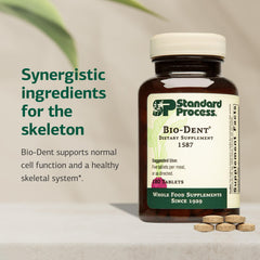 Standard Process Bio-Dent daily-dose setup illustrating consistent daily nutrition