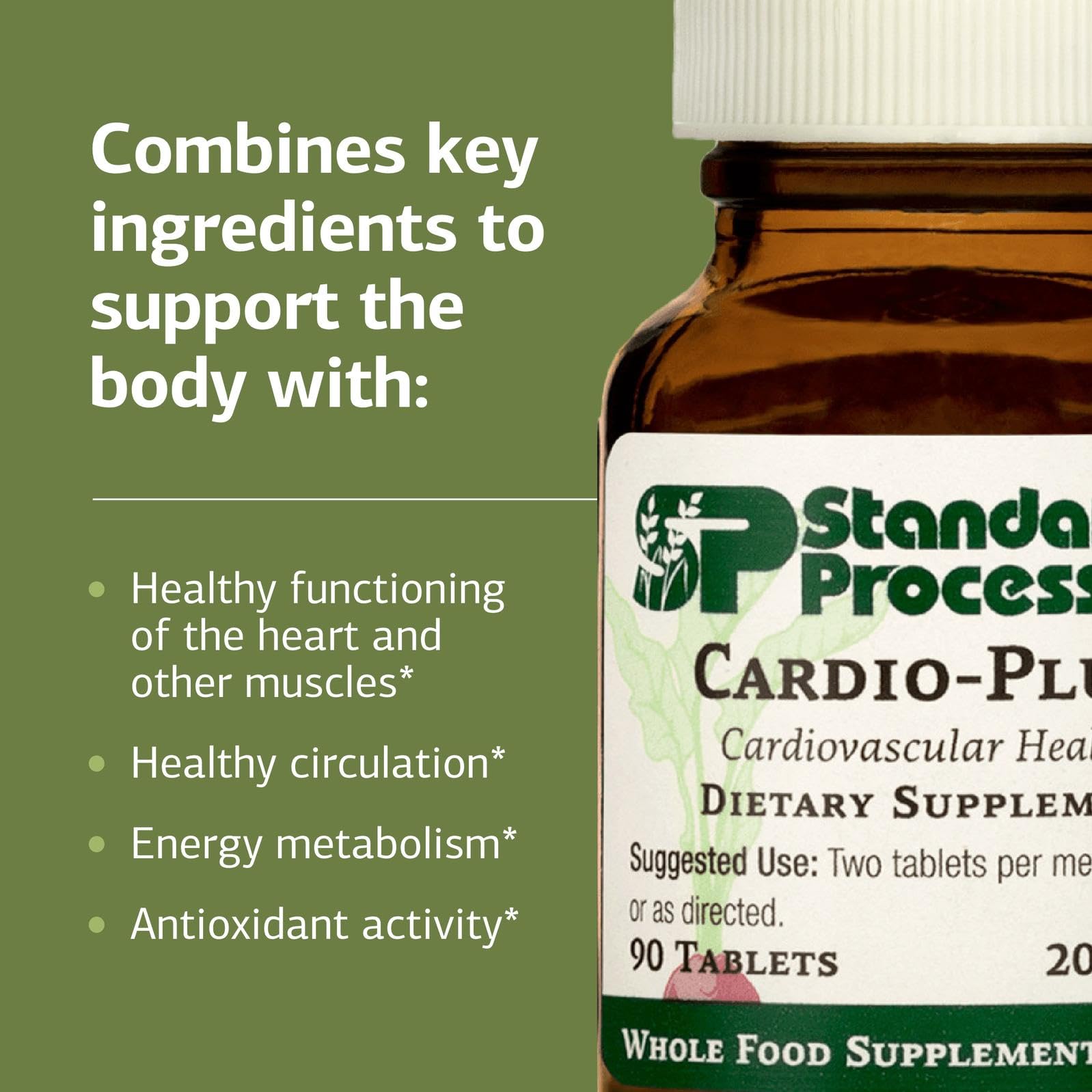 Bovine heart PMG extract visual cue on Cardio-Plus packaging