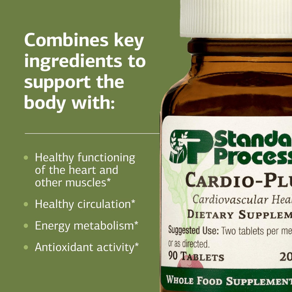 Bovine heart PMG extract visual cue on Cardio-Plus packaging