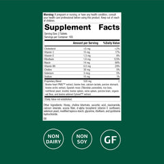 Standard Process Cardio-Plus GF bottle side view highlights gluten-free and non-dairy formulation.