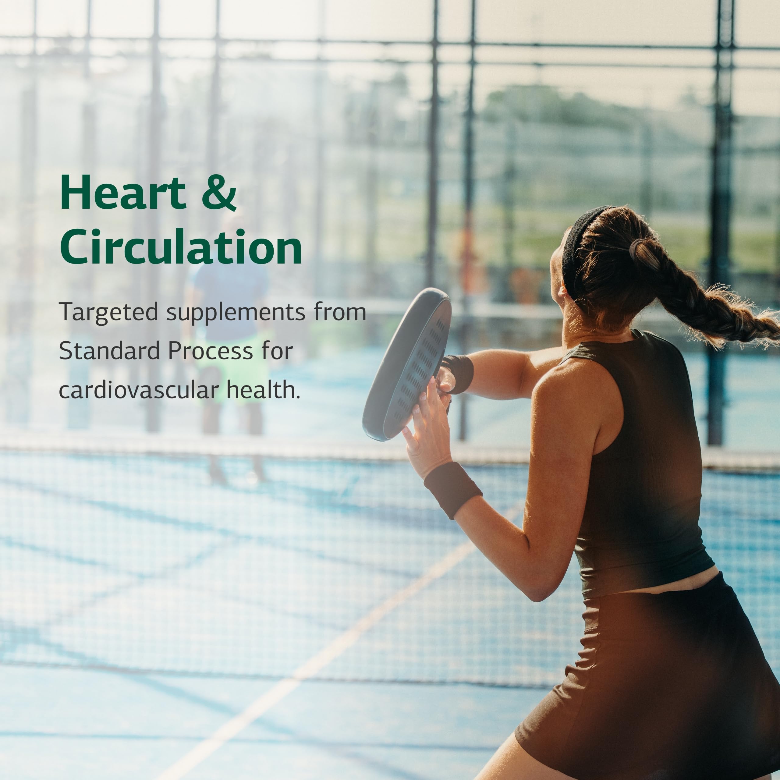 Standard Process Cardio-Plus GF packaging emphasizes gluten-free, dairy-free attributes.