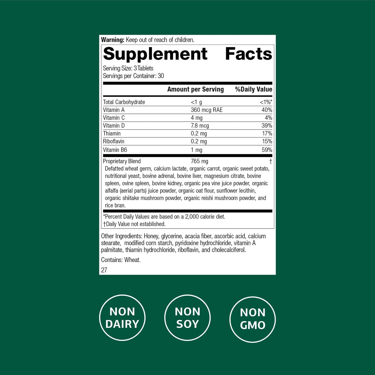 Catalyn tablets on table illustrating easy 30-serving micronutrient support