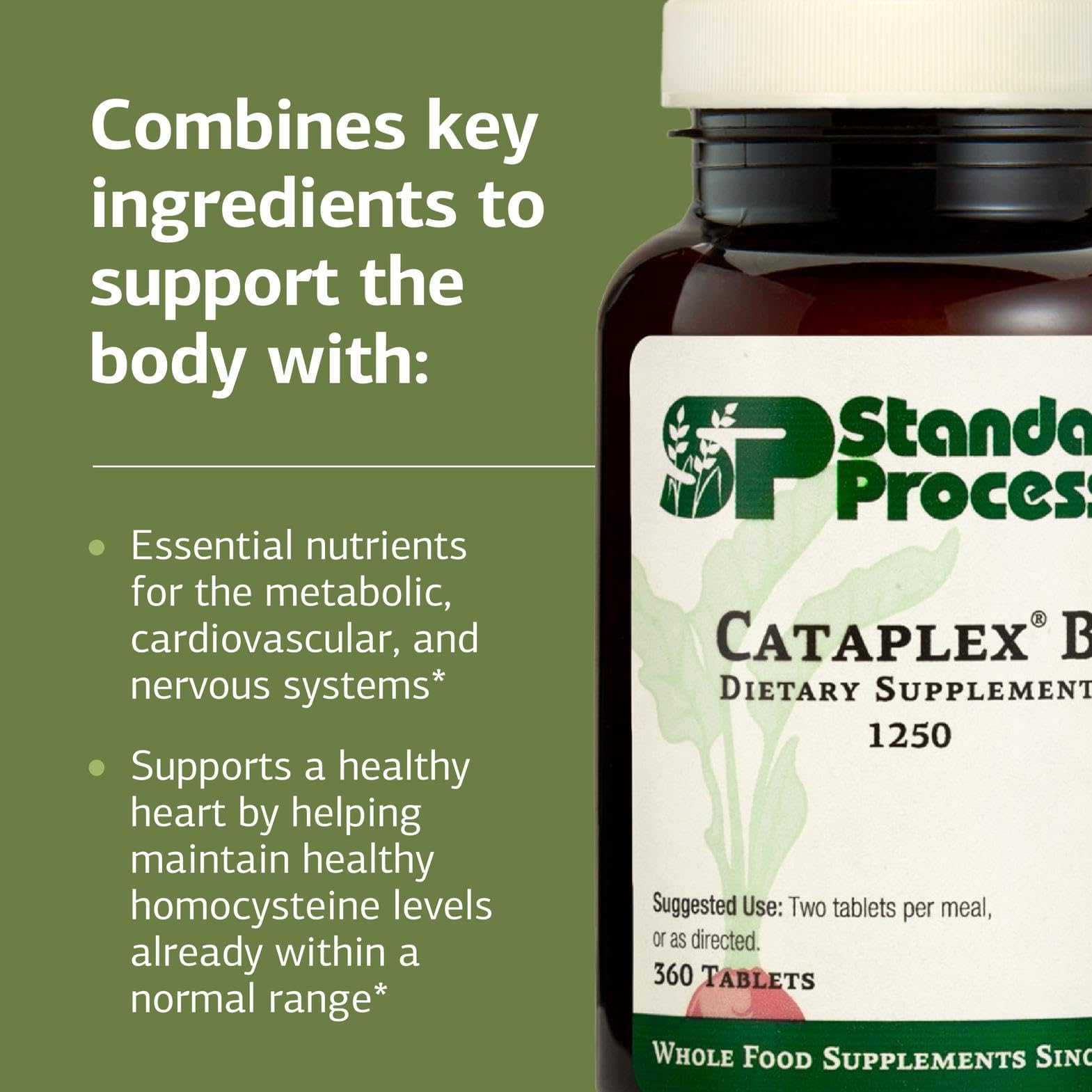 Cataplex B on kitchen counter suggests a simple daily wellness routine.
