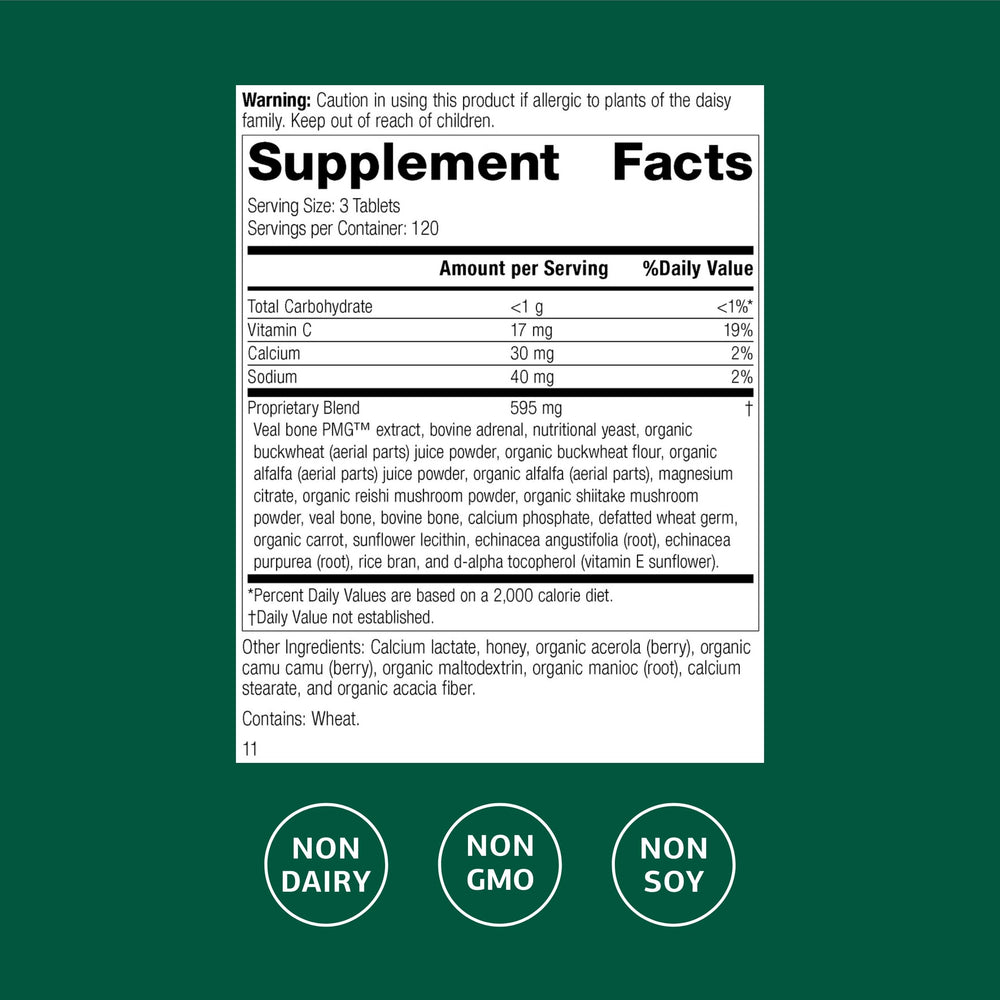 Standard Process Cataplex C tablets closeup highlighting vitamin C rich formula.