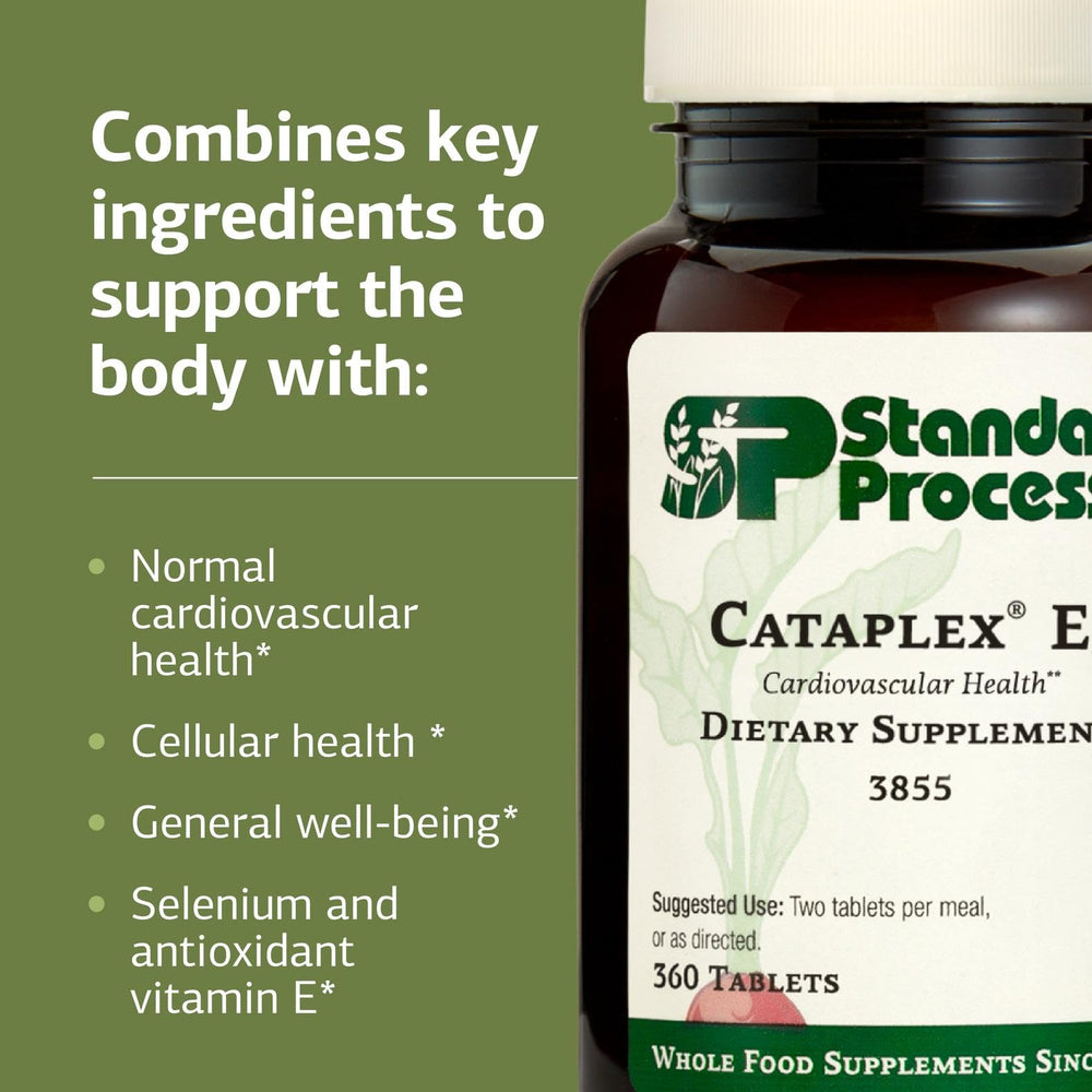 Cataplex E2 packaging box highlighting whole-food basis and brand legacy.