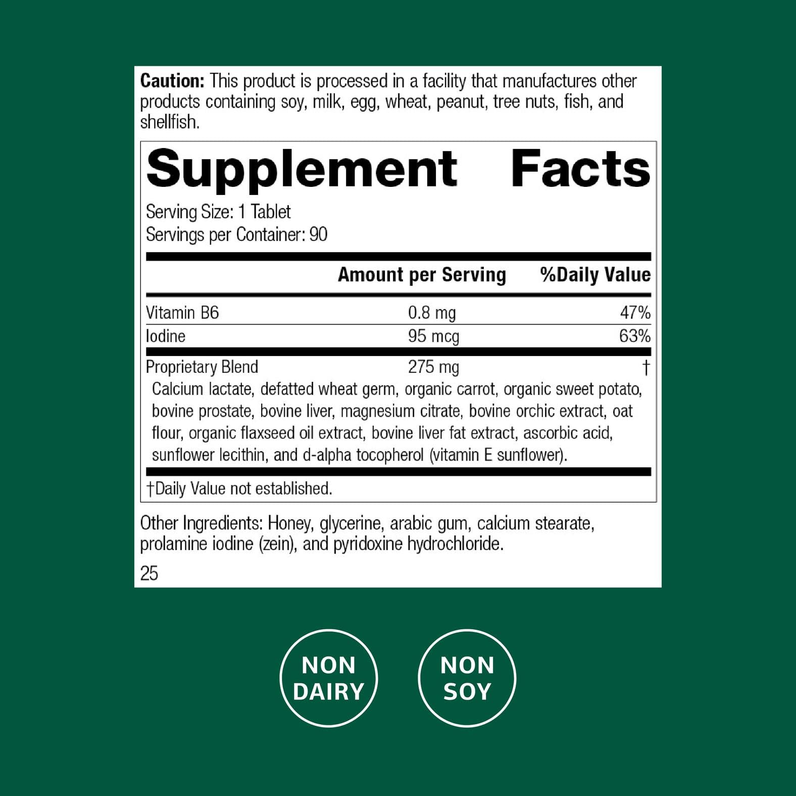 Cataplex F tablets close-up highlighting daily wellness support with flaxseed.