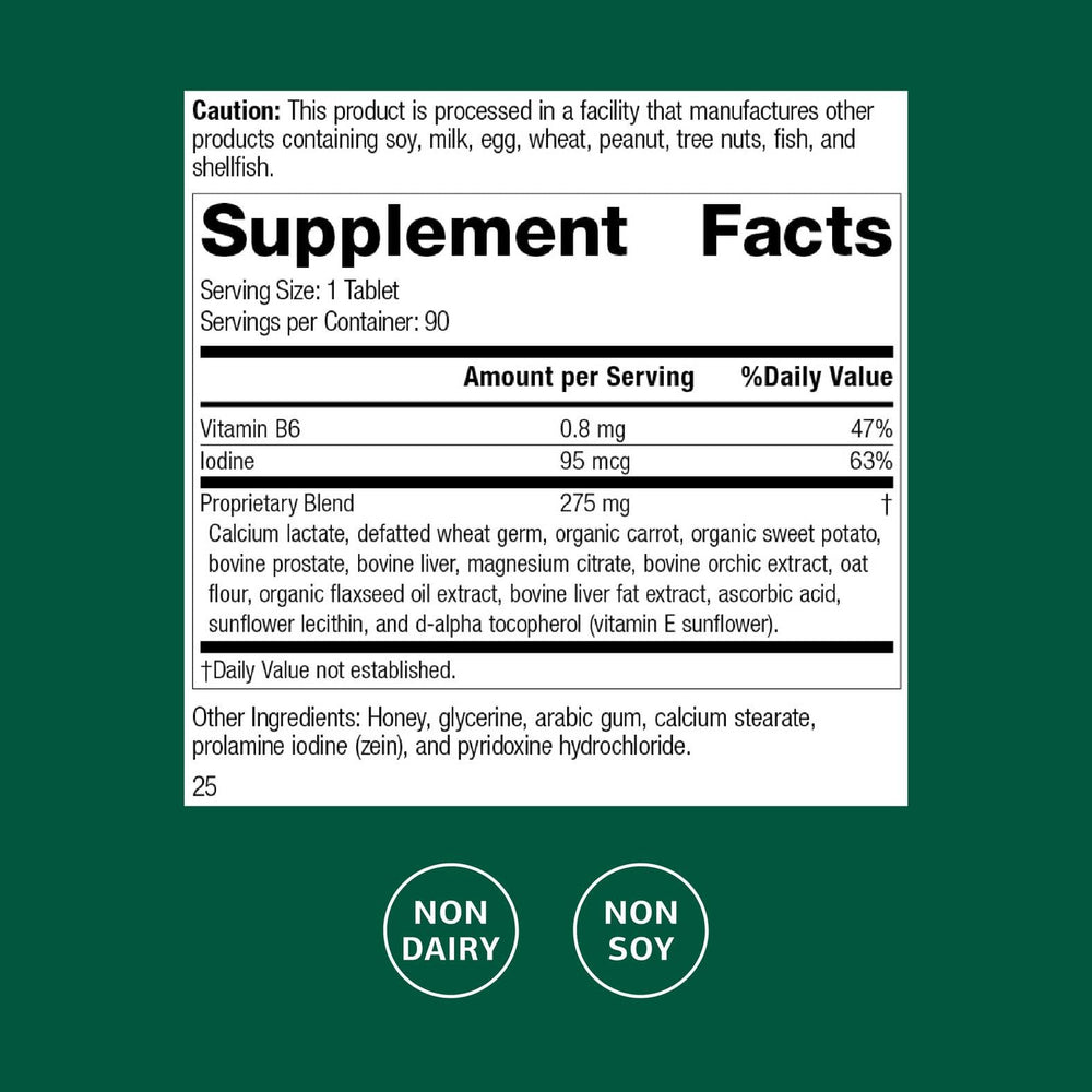 Cataplex F tablets close-up highlighting daily wellness support with flaxseed.