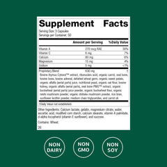 Standard Process Congaplex bottle close-up highlighting vitamin C and A.