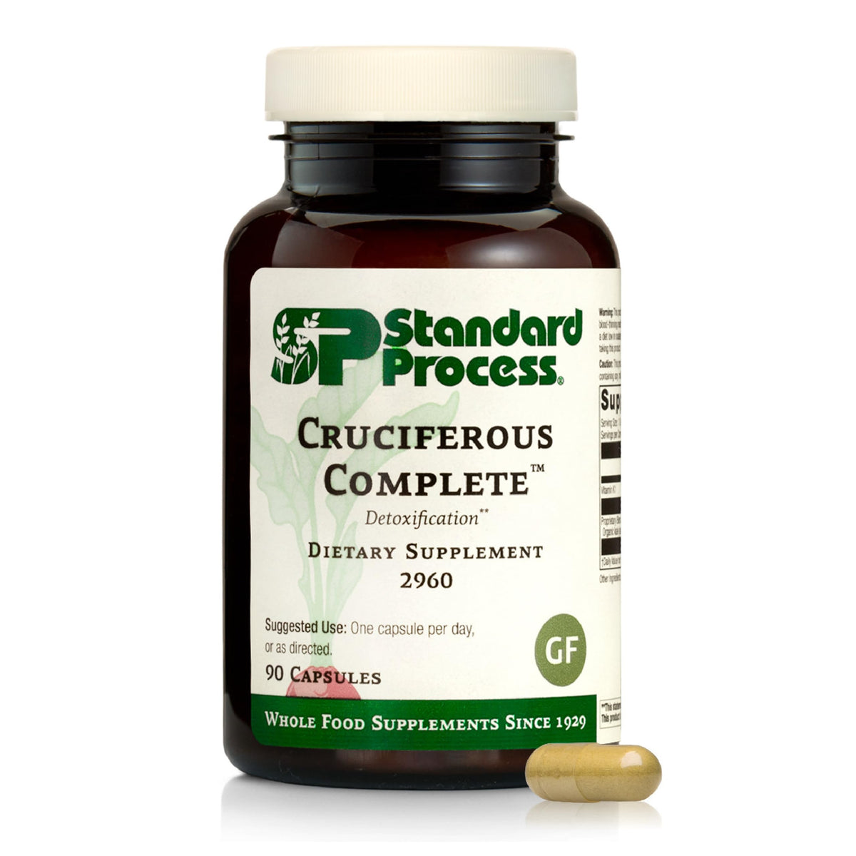 Standard Process Cruciferous Complete bottle front view highlighting daily liver support