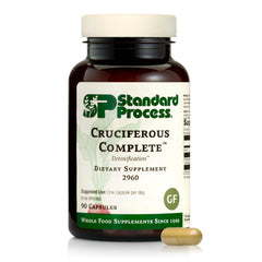 Standard Process Cruciferous Complete bottle front view highlighting daily liver support