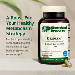 Standard Process Diaplex packaging label highlights chromium and vitamin A.
