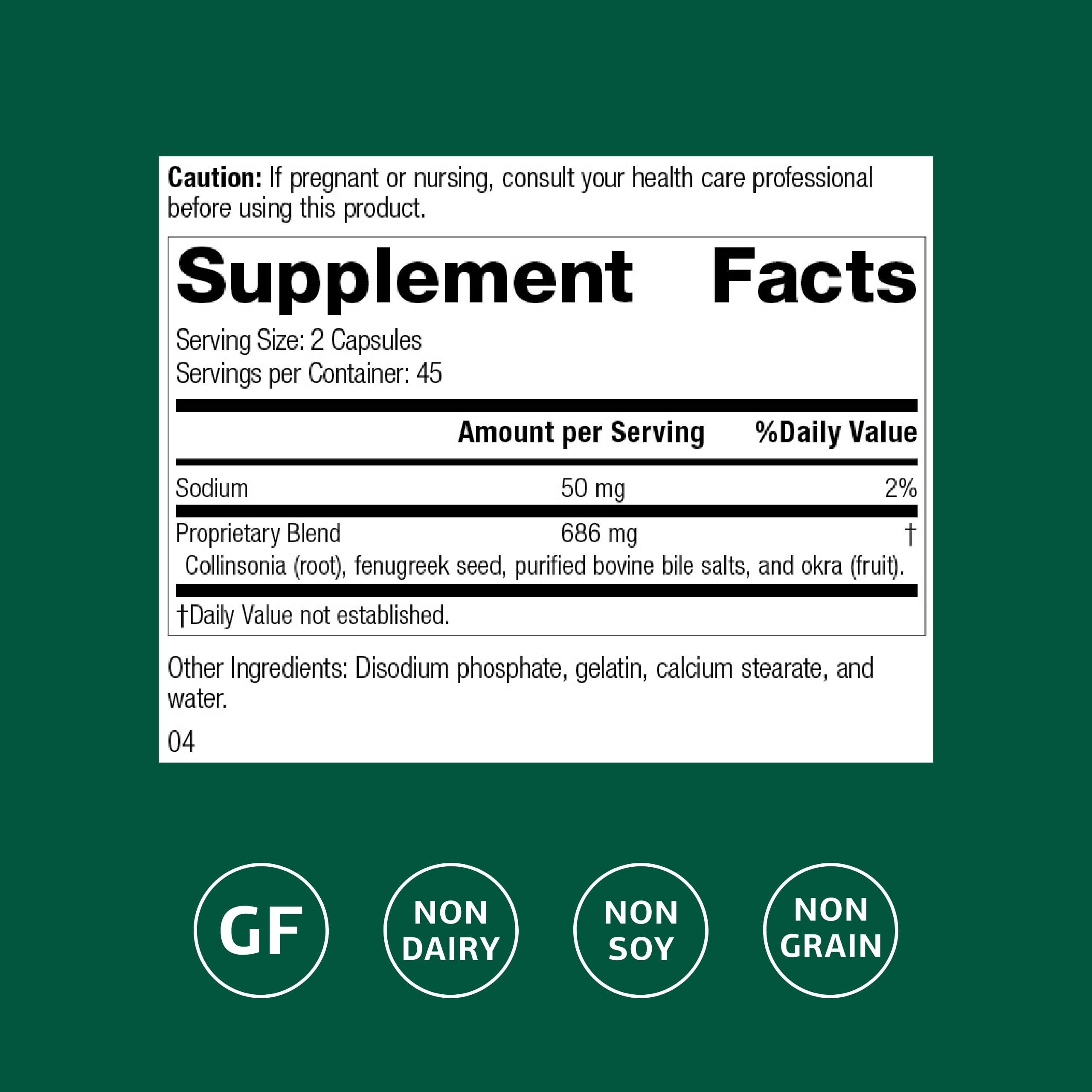 Fen-Cho capsules close-up for on-the-go digestive support.