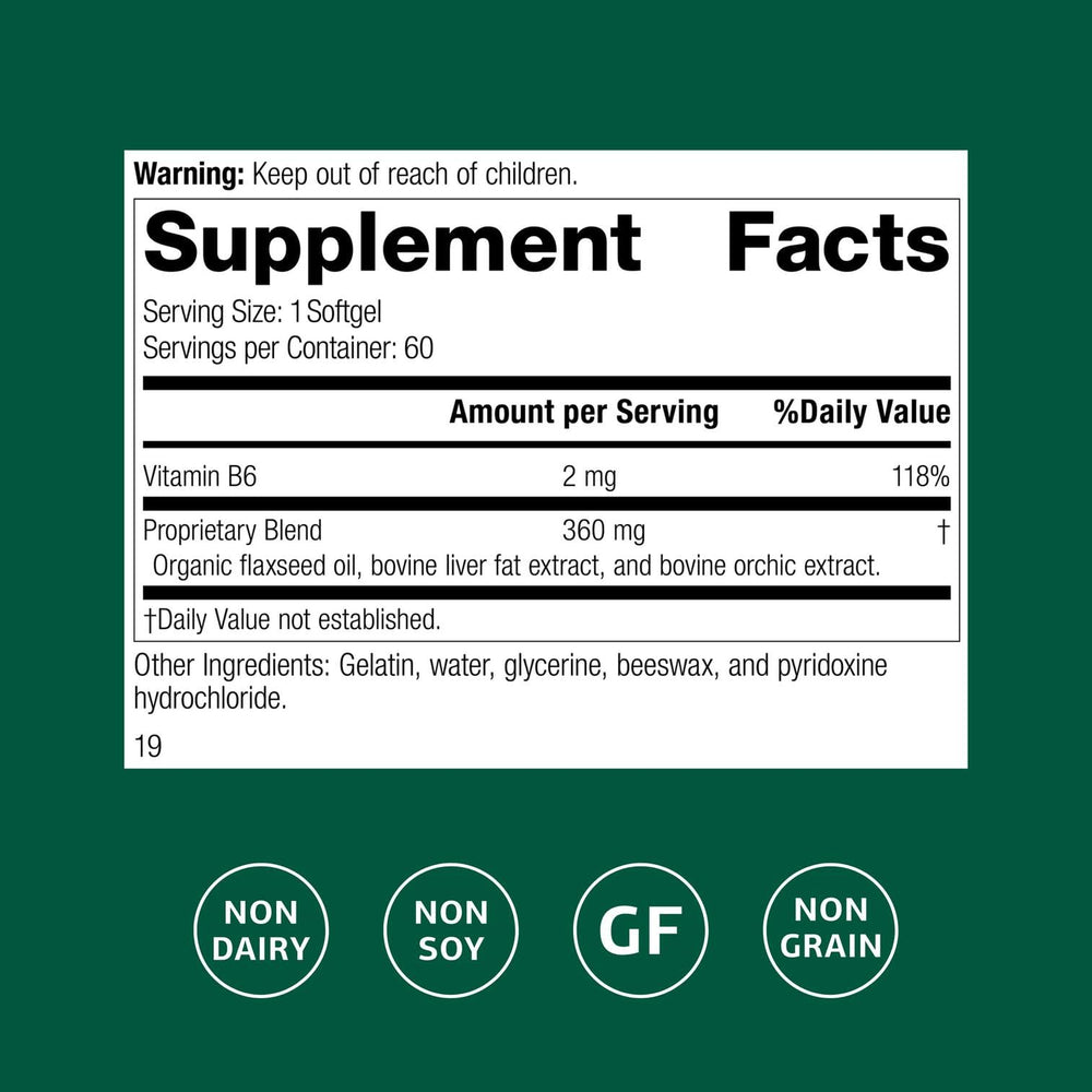Standard Process Flax Oil Plus bottle label shows gluten free non dairy non soy formulation