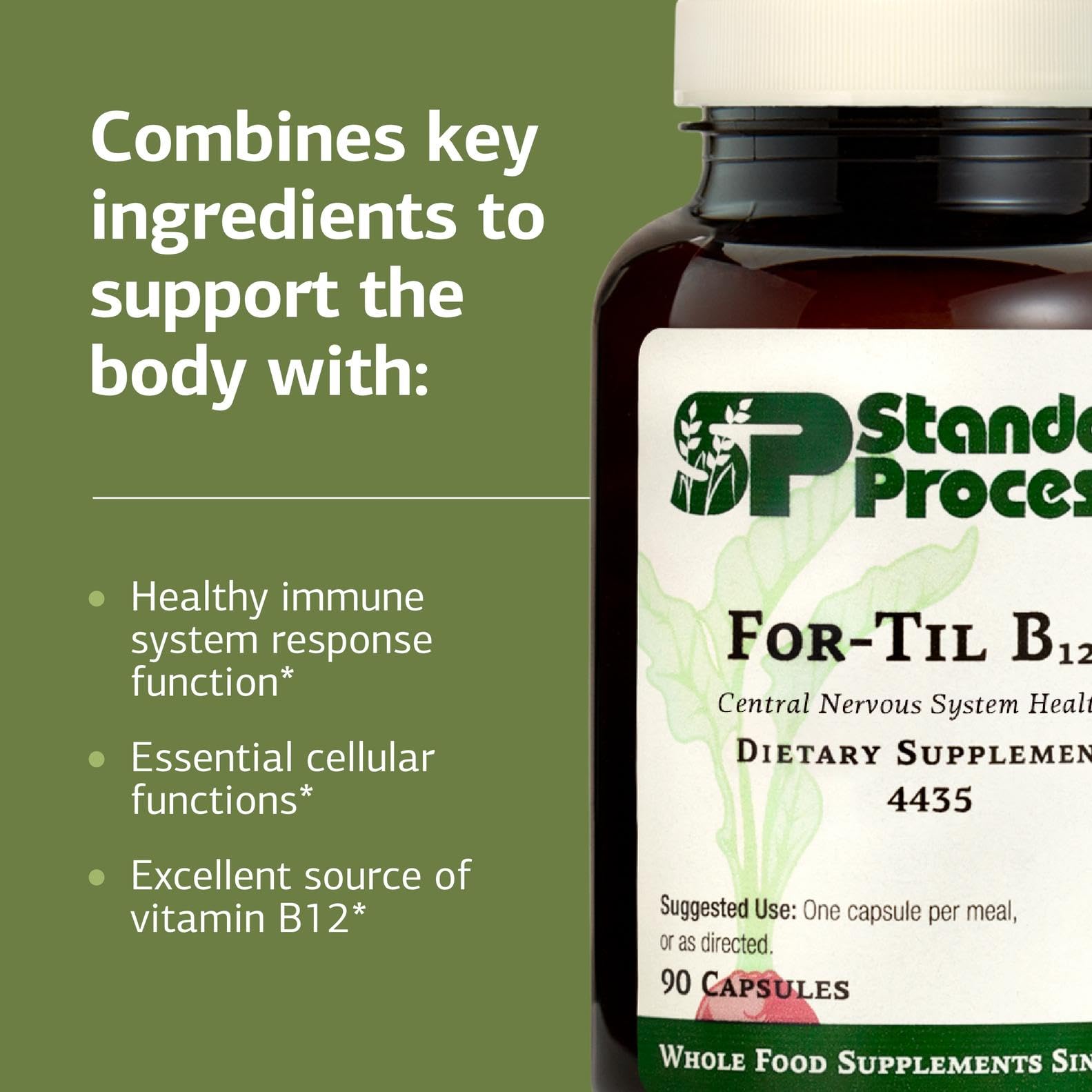 For-Til B12 box photographed, emphasizing non-dairy and non-soy formulation