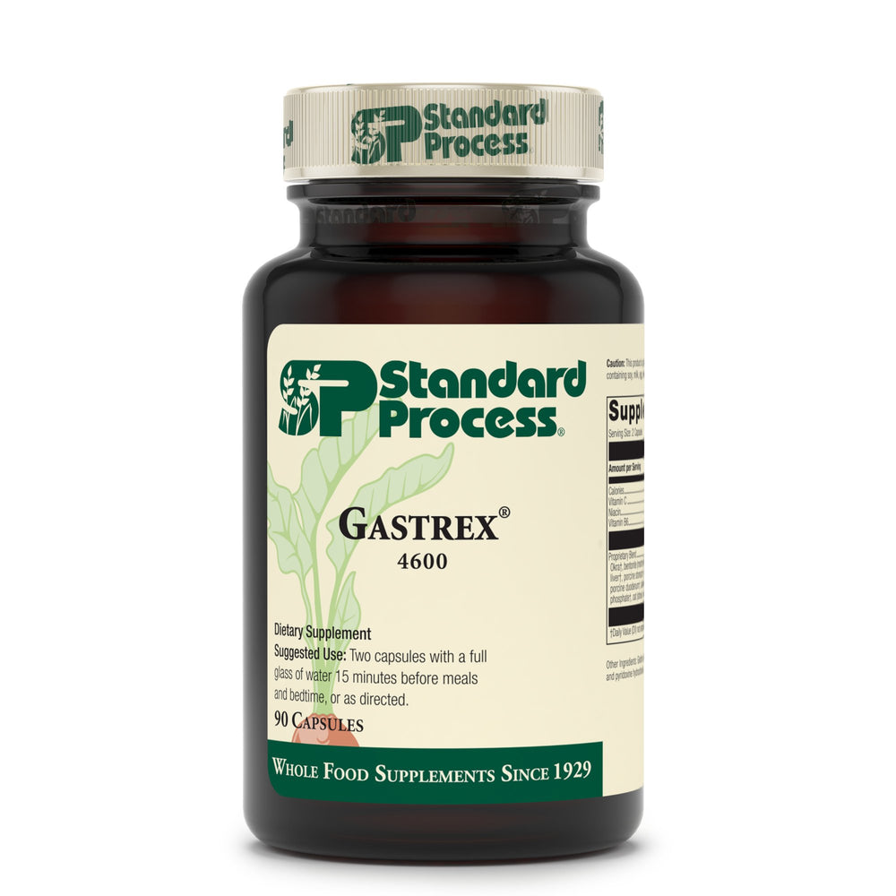 Gastrex capsules close-up showing easy-to-take daily supplement.