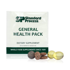 Standard Process General Health Pack front box showing complete daily routine for foundational wellness.