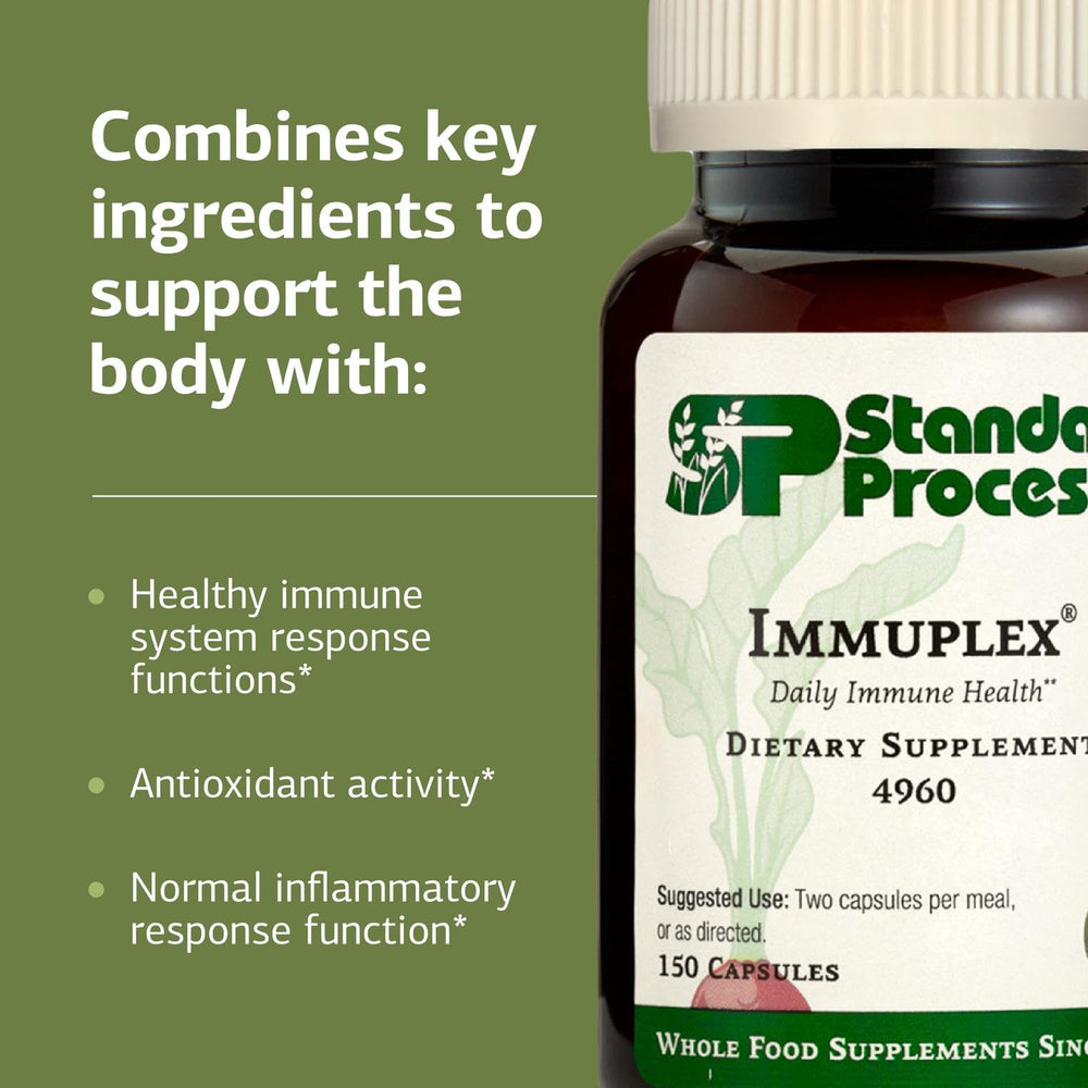 Standard Process Immuplex packaging with gluten free symbol