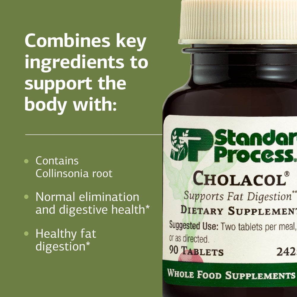 Cholacol packaging box with product details.